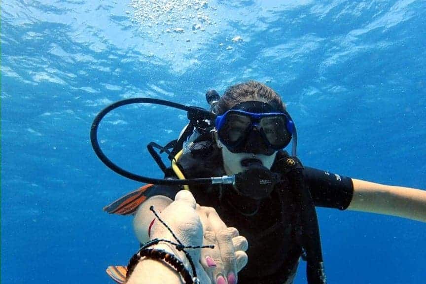 buceo de la mano
