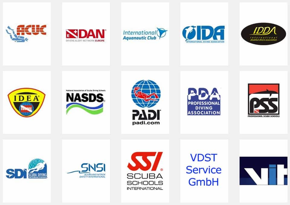 PADI o SSI agencias