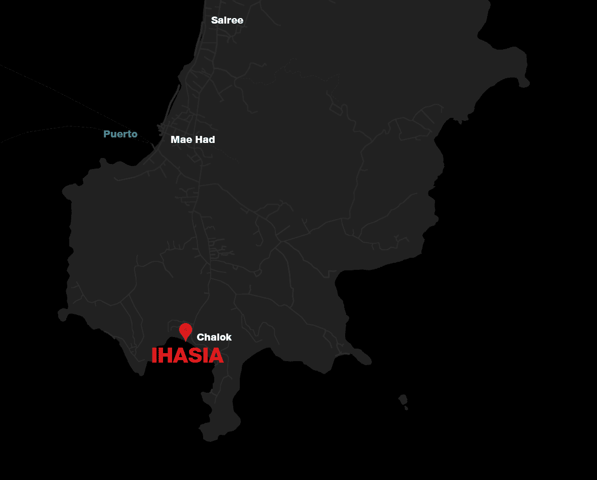 Map showing IHASIA Diving location in Chalok Baan Kao, Koh Tao, Thailand.